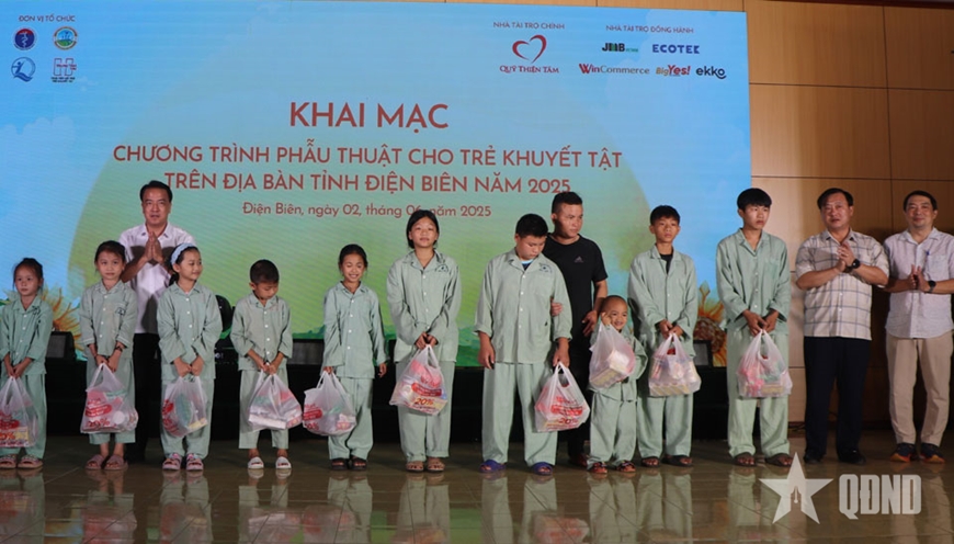 Điện Biên: Hơn 200 trẻ khuyết tật được phẫu thuật miễn phí