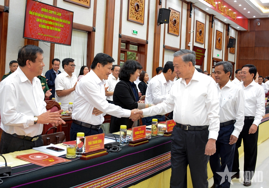 Tổng Bí thư Tô Lâm: Tỉnh Gia Lai mới cần xác lập và thực hiện 3 đột phá chiến lược