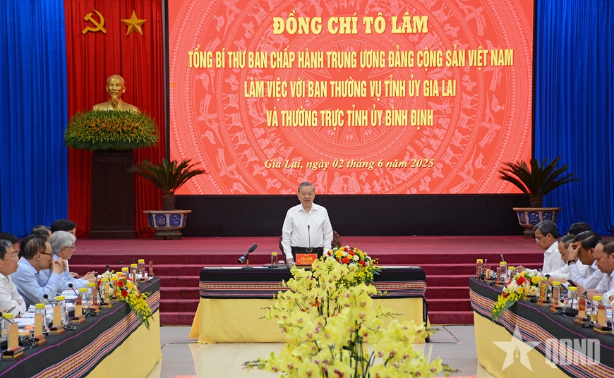 Tổng Bí thư Tô Lâm: Tỉnh Gia Lai mới cần xác lập và thực hiện 3 đột phá chiến lược