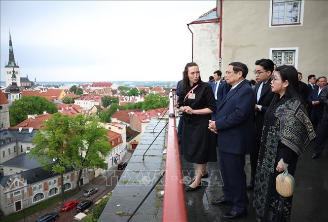Thủ tướng Phạm Minh Chính hội kiến Chủ tịch Quốc hội Estonia