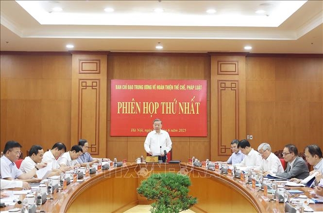 Tổng Bí thư Tô Lâm: Công tác hoàn thiện thể chế pháp luật phải mở đường cho kiến tạo phát triển