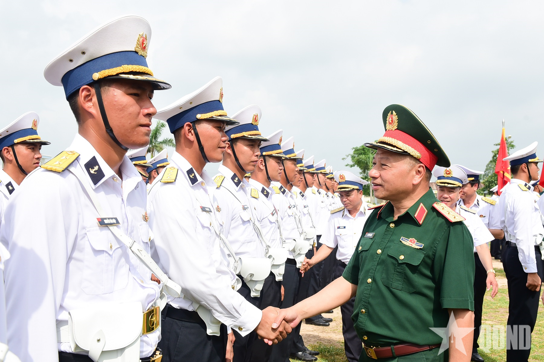 Thượng tướng Lê Quang Minh kiểm tra hoạt động công tác Đảng, công tác chính trị tại Lữ đoàn 147, Quân chủng Hải quân