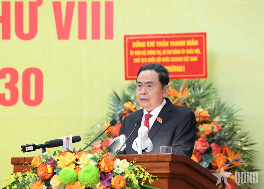 Chủ tịch Quốc hội Trần Thanh Mẫn dự Đại hội đại biểu Đảng bộ Kiểm toán Nhà nước nhiệm kỳ 2025-2030
