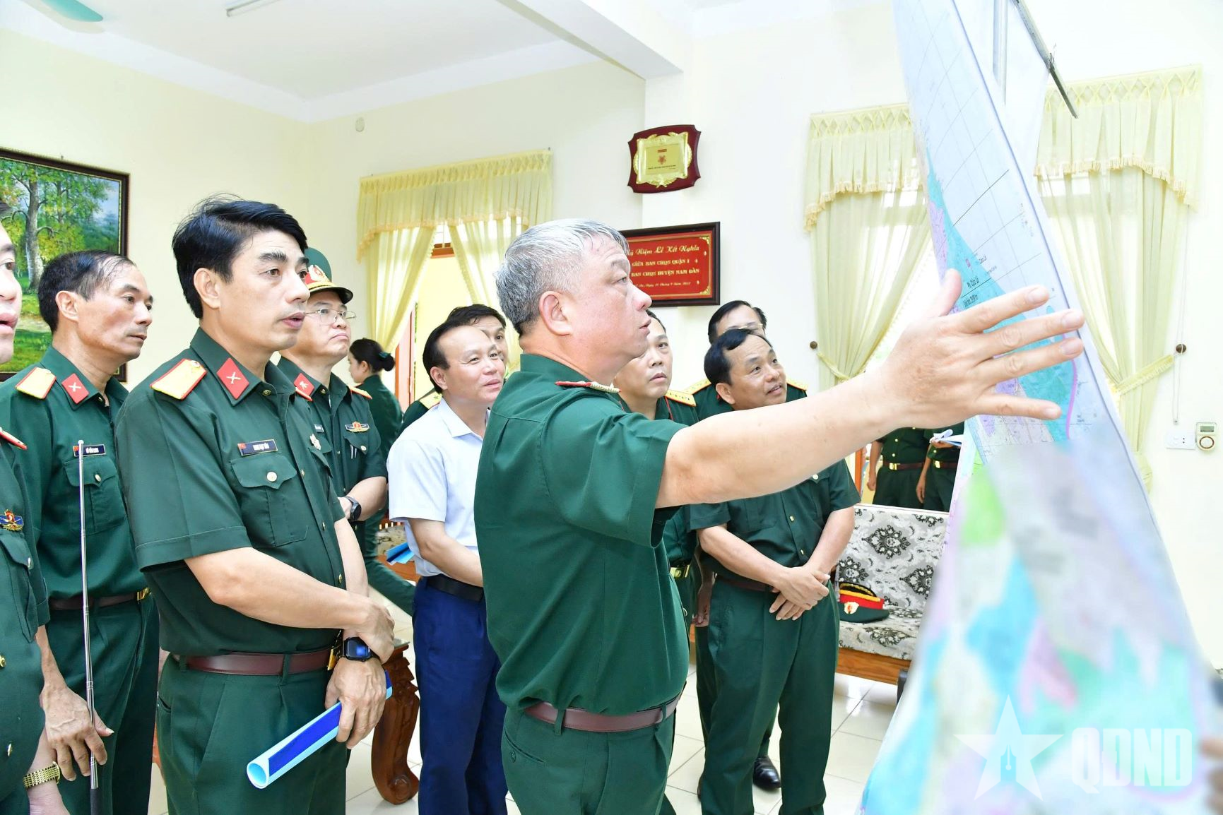 Bộ Quốc phòng kiểm tra công tác sắp xếp cơ quan quân sự địa phương tại Nghệ An