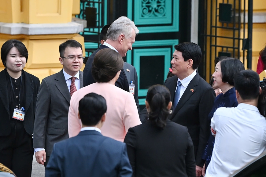 Chủ tịch nước Lương Cường chủ trì Lễ đón chính thức Tổng thống Litva