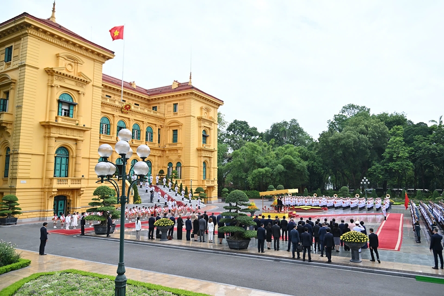 Chủ tịch nước Lương Cường chủ trì Lễ đón chính thức Tổng thống Litva