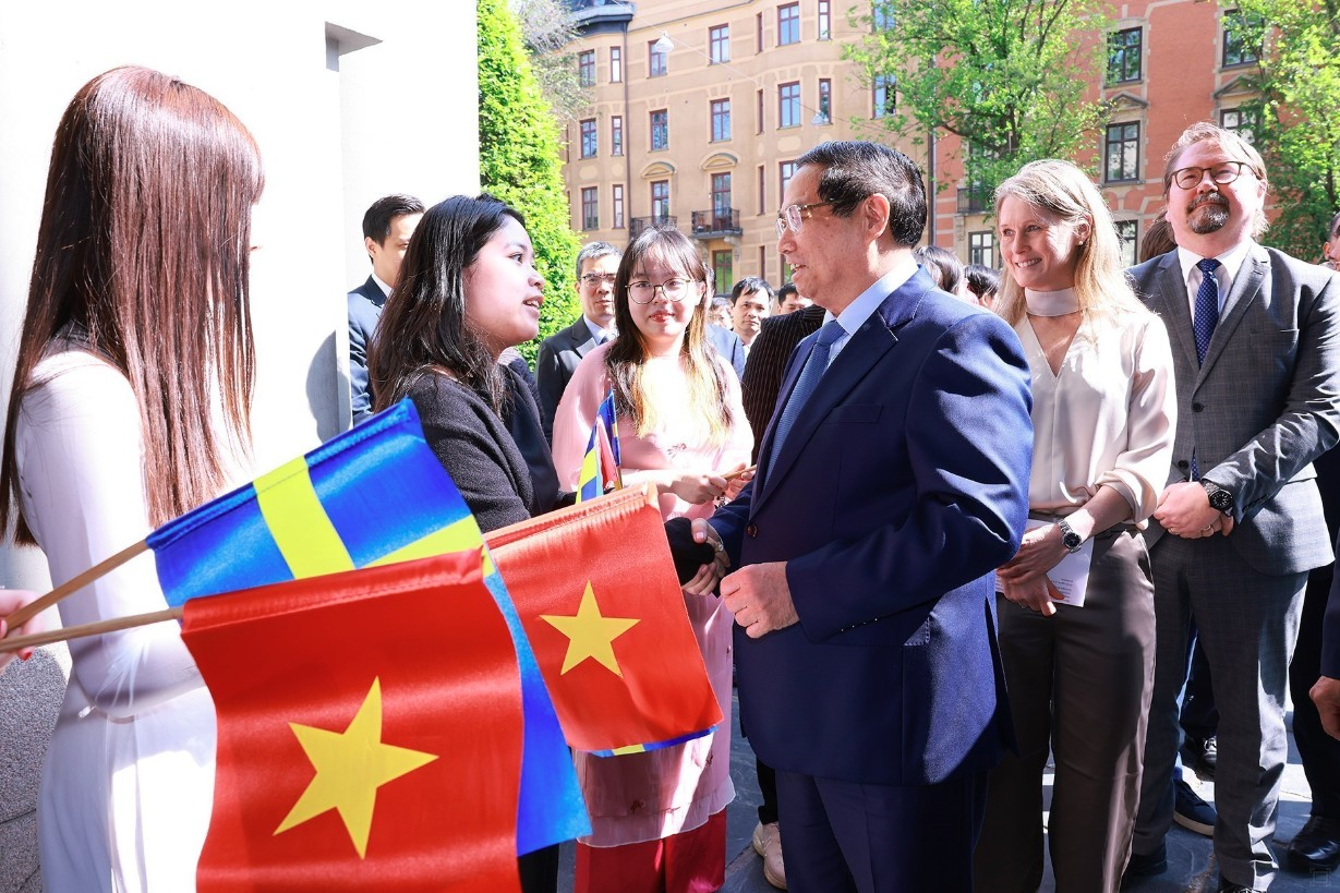 Thủ tướng Phạm Minh Chính phát biểu về chính sách tại Đại học Kinh tế Stockholm