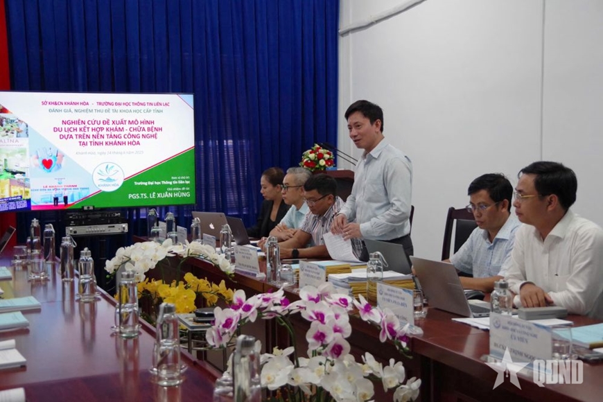 Nghiệm thu đề tài du lịch kết hợp khám, chữa bệnh tại Khánh Hòa