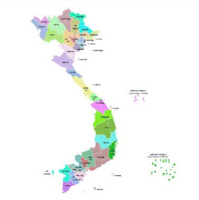 Bản đồ 34 tỉnh, thành phố của Việt Nam sau sắp xếp đơn vị hành chính