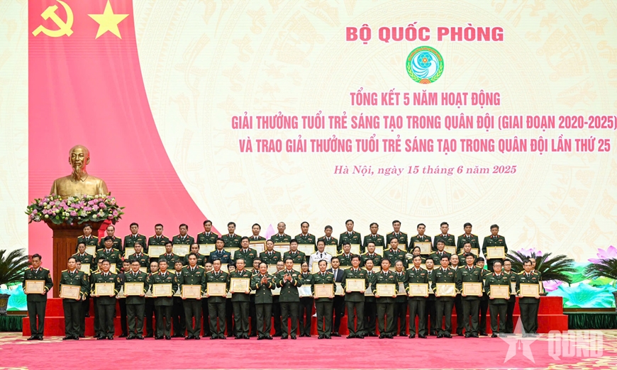 Đại tướng Phan Văn Giang dự, chỉ đạo tổng kết hoạt động Giải thưởng Tuổi trẻ sáng tạo trong Quân đội, giai đoạn 2020-2025