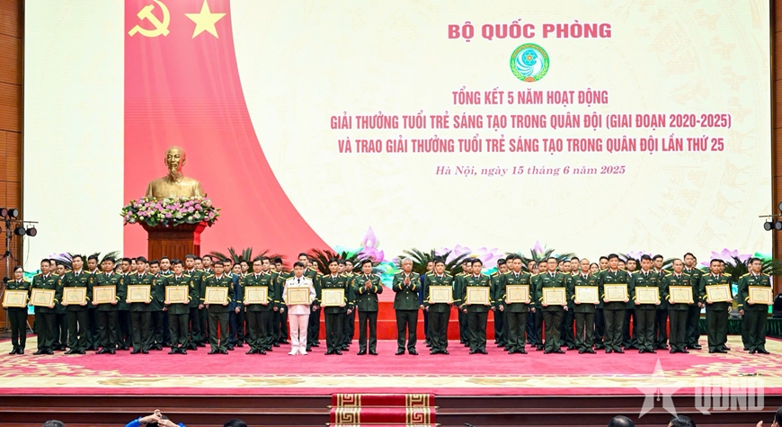 Đại tướng Phan Văn Giang dự, chỉ đạo tổng kết hoạt động Giải thưởng Tuổi trẻ sáng tạo trong Quân đội, giai đoạn 2020-2025