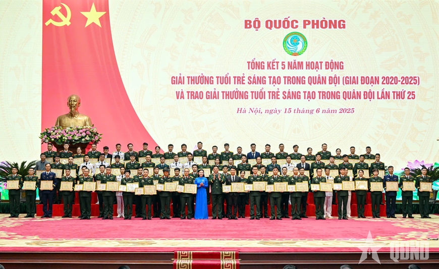 Đại tướng Phan Văn Giang dự, chỉ đạo tổng kết hoạt động Giải thưởng Tuổi trẻ sáng tạo trong Quân đội, giai đoạn 2020-2025