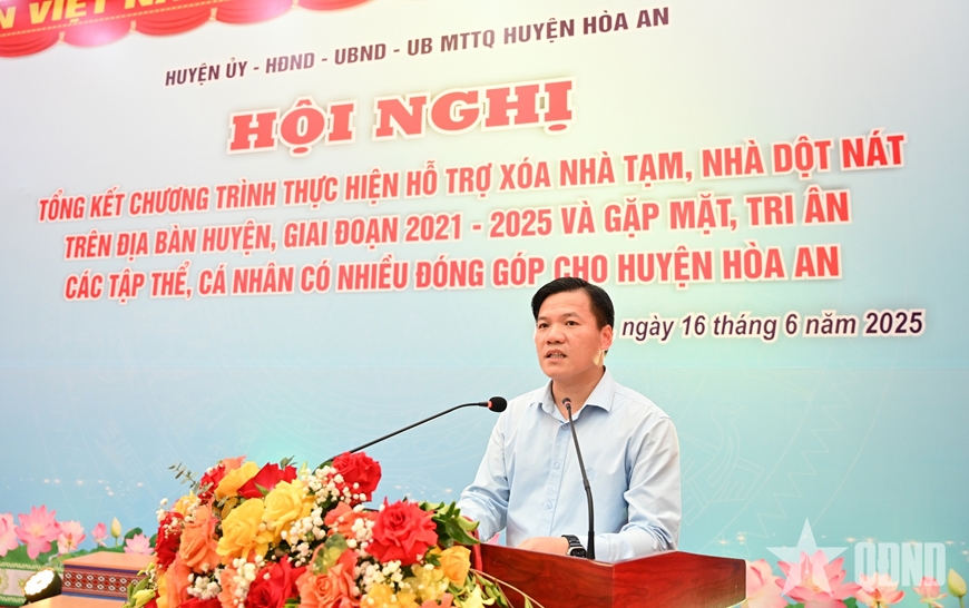Huyện Hòa An (Cao Bằng): Hỗ trợ xây mới và sửa chữa 1.352 nhà tạm, nhà dột nát giai đoạn 2021-2025