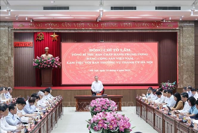 Tổng Bí thư Tô Lâm: Xây dựng Thủ đô xanh - thông minh - đáng sống - có sức hút quốc tế