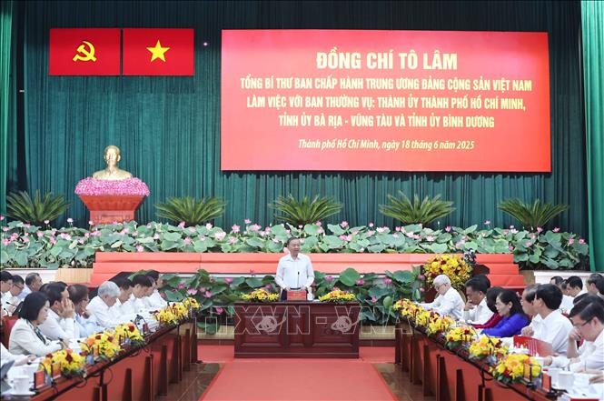 Tổng Bí thư Tô Lâm: Thành phố Hồ Chí Minh hướng tới tầm vóc mới là “siêu đô thị quốc tế” của Đông Nam Á