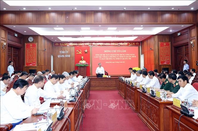 Tổng Bí thư Tô Lâm: Đòn bẩy chiến lược đưa Quảng Trị vươn lên trở thành cực tăng trưởng mới vùng Bắc Trung Bộ