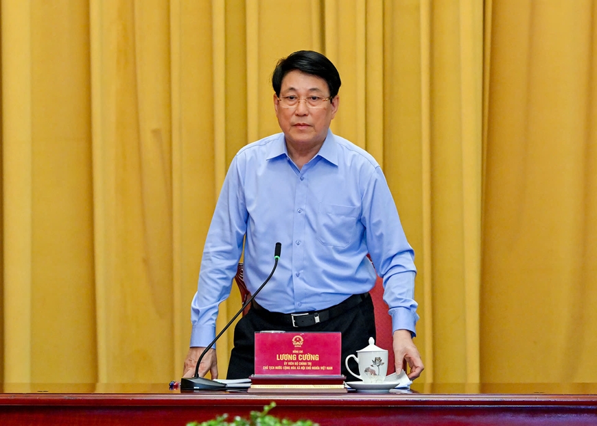 Chủ tịch nước làm việc với Văn phòng Chủ tịch nước về triển khai một số nhiệm vụ trọng tâm