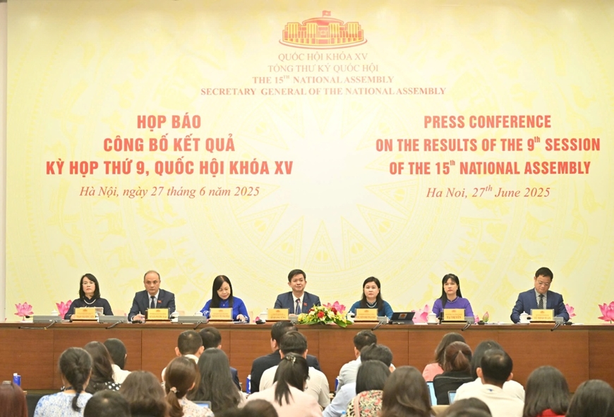 Họp báo công bố kết quả Kỳ họp thứ chín, Quốc hội khóa XV: Bảo đảm mô hình chính quyền địa phương 2 cấp vận hành thông suốt