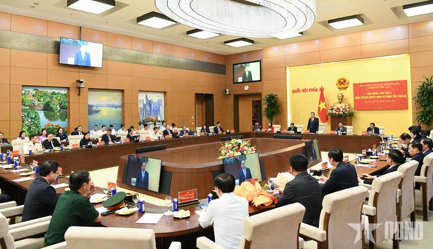 Bí thư Đảng ủy Quốc hội, Chủ tịch Quốc hội Trần Thanh Mẫn chủ trì Hội nghị về công tác cán bộ
