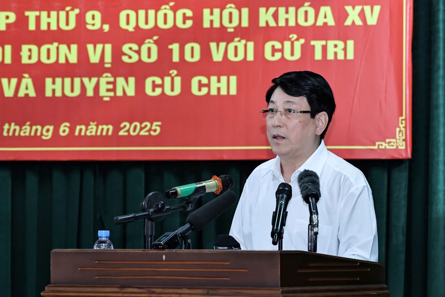 Chủ tịch nước Lương Cường tiếp xúc cử tri TP Hồ Chí Minh sau Kỳ họp thứ chín, Quốc hội khóa XV
