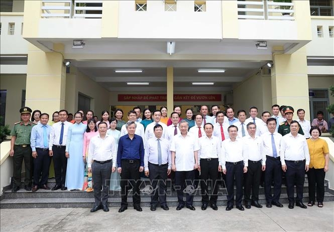 Tổng Bí thư Tô Lâm khảo sát thực tế mô hình tổ chức chính quyền địa phương 2 cấp tại TP Hồ Chí Minh