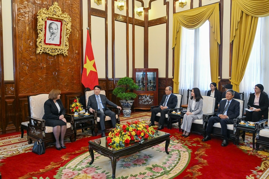 Chủ tịch nước Lương Cường tiếp Đại sứ Ai Cập đến chào từ biệt