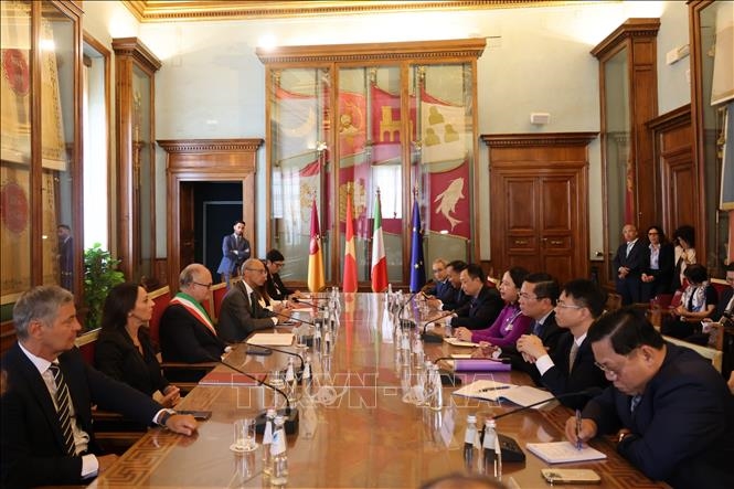 Phó chủ tịch nước Võ Thị Ánh Xuân thăm và làm việc tại Italy