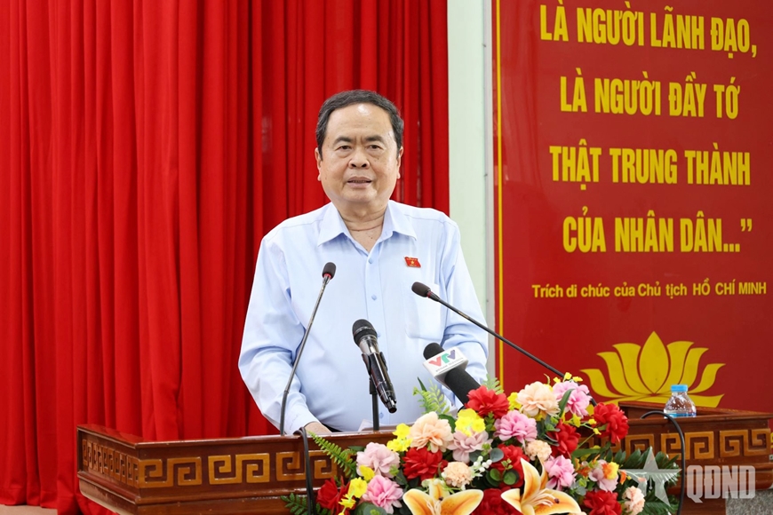Chủ tịch Quốc hội Trần Thanh Mẫn tiếp xúc cử tri TP Cần Thơ sau Kỳ họp thứ chín, Quốc hội khóa XV