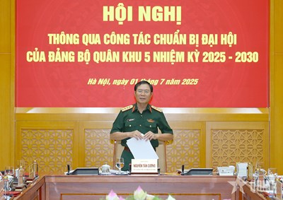 View - 	Đại tướng Nguyễn Tân Cương chủ trì thông qua công tác chuẩn bị đại hội
