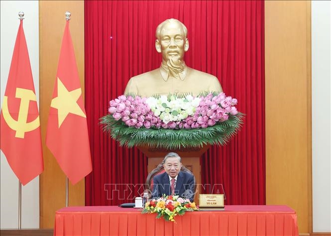 Tổng Bí thư Tô Lâm và Tổng thống Hoa Kỳ Donald Trump điện đàm