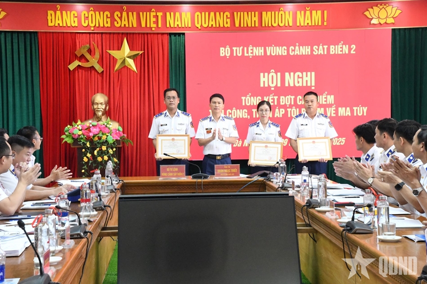 Vùng Cảnh sát biển 2 tổng kết đợt cao điểm đấu tranh trấn áp tội phạm ma túy
