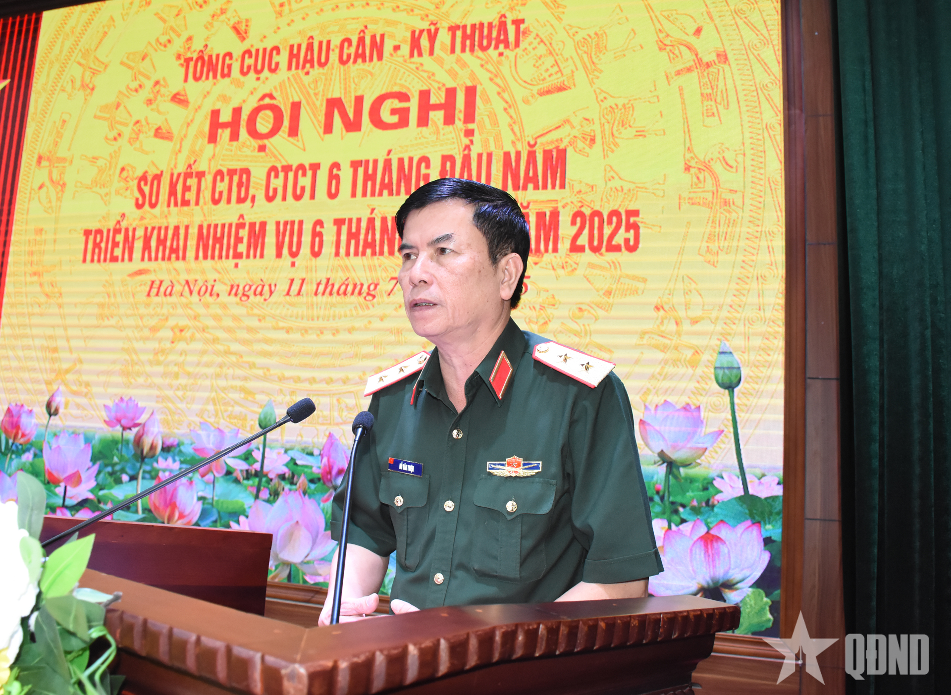 Tổng cục Hậu cần - Kỹ thuật sơ kết công tác Đảng, công tác chính trị 6 tháng đầu năm 2025