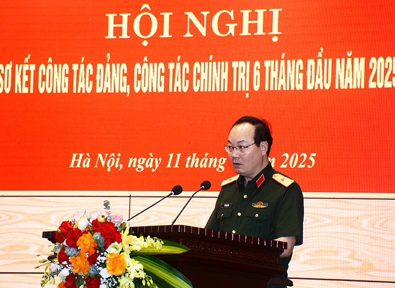 Tổng cục Công nghiệp Quốc phòng sơ kết công tác Đảng, công tác chính trị 6 tháng đầu năm 2025