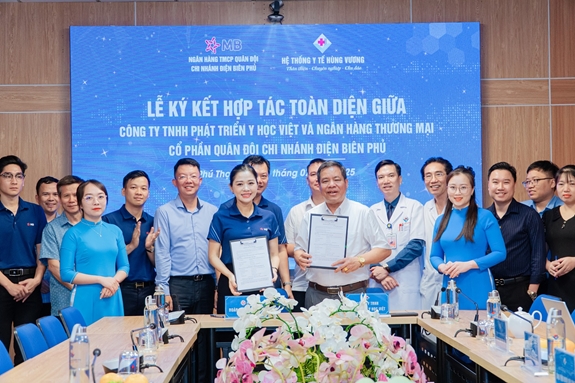 MB Điện Biên Phủ ký kết hợp tác toàn diện với Hệ thống Y tế Hùng Vương
