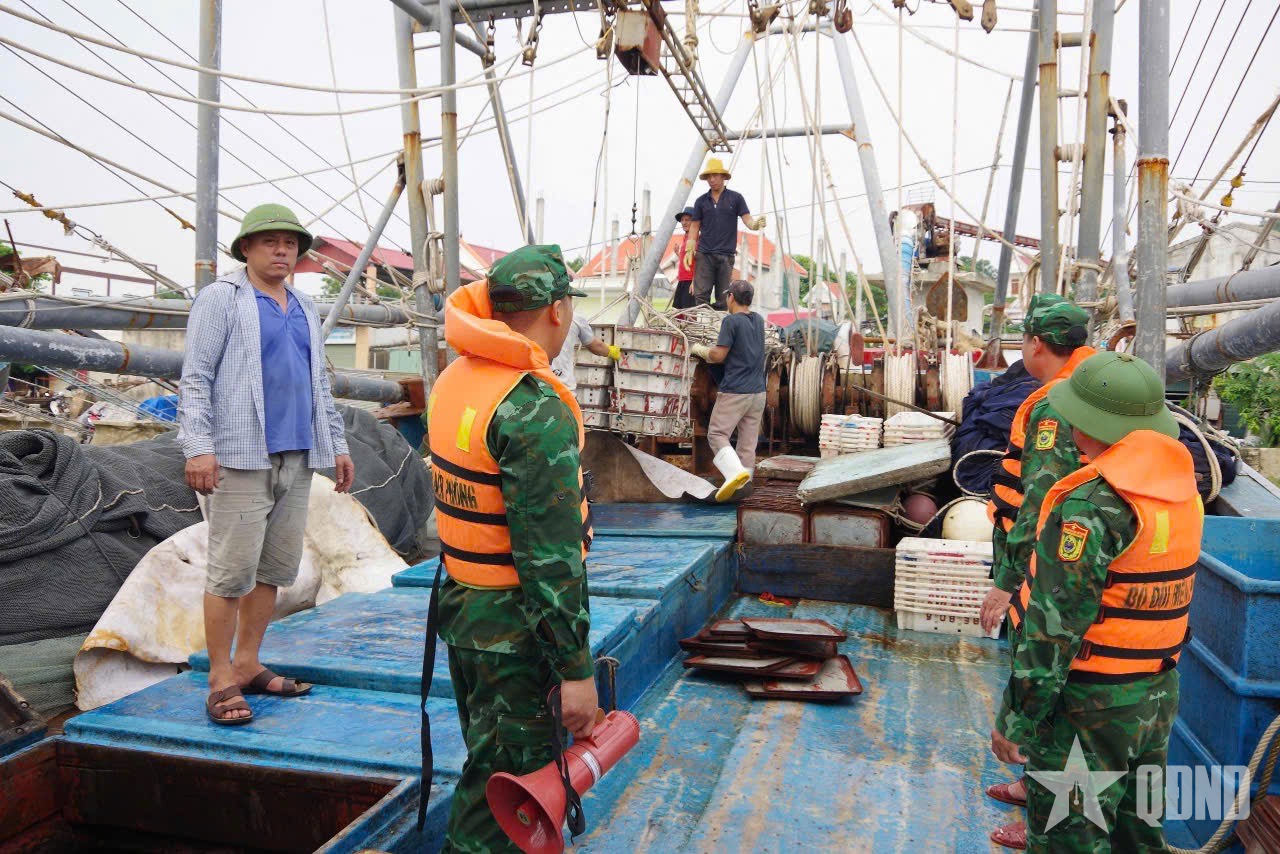 Đồn Biên phòng Quỳnh Phương chủ động ứng phó bão số 3 (bão WIPHA)