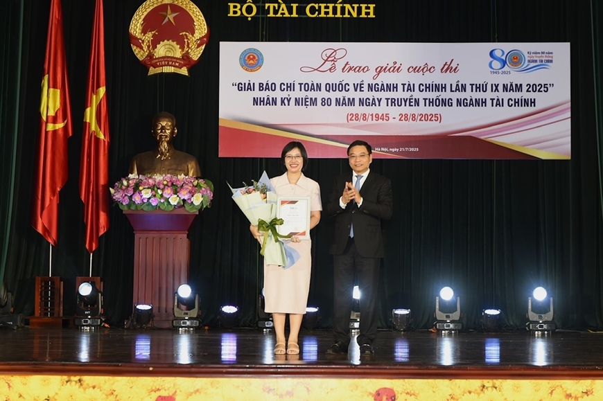 Trao giải cuộc thi “Giải báo chí toàn quốc về ngành Tài chính lần thứ IX năm 2025”