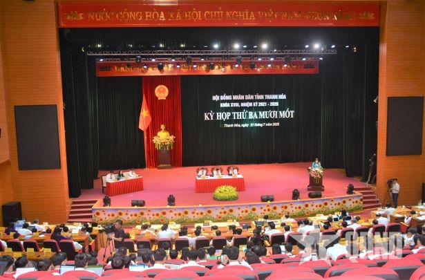HĐND tỉnh Thanh Hóa khóa XVIII, nhiệm kỳ 2021-2026 khai mạc kỳ họp thứ 31