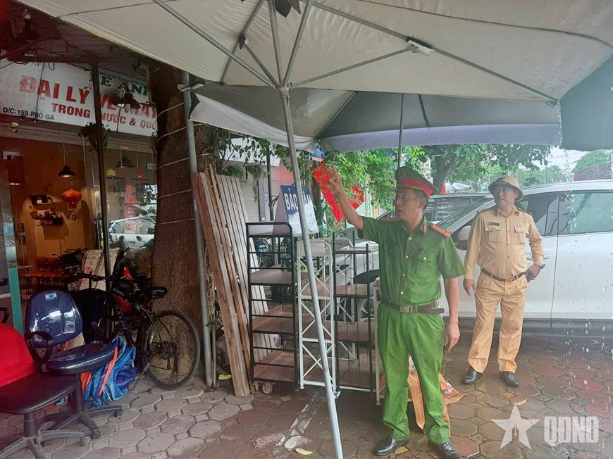 Cảnh sát giao thông Hà Nội chủ động phương án, sẵn sàng ứng phó với bão số 3