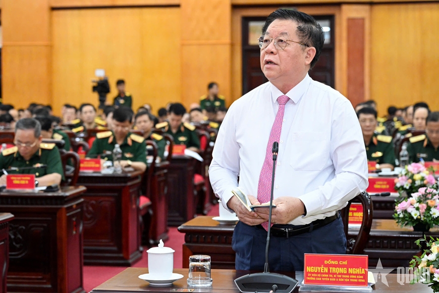 Tổng Bí thư Tô Lâm, Bí thư Quân ủy Trung ương làm việc với Tổng cục Chính trị Quân đội nhân dân Việt Nam