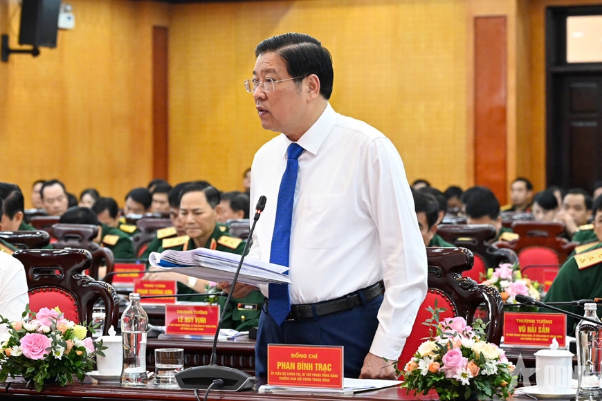 Tổng Bí thư Tô Lâm, Bí thư Quân ủy Trung ương làm việc với Tổng cục Chính trị Quân đội nhân dân Việt Nam