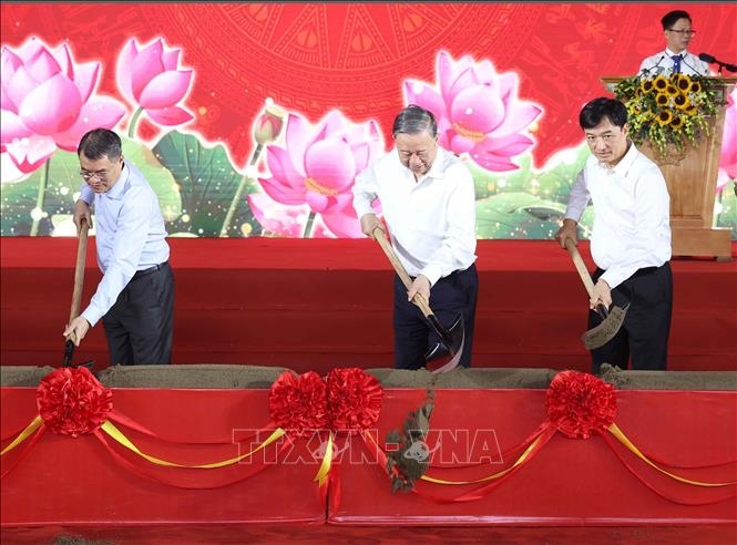 Tổng Bí thư Tô Lâm dự Lễ khởi công Trường liên cấp Tiểu học, Trung học cơ sở xã Si Pa Phìn, tỉnh Điện Biên