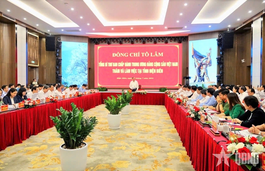 Tổng Bí thư Tô Lâm: Điện Biên cần phát huy "tinh thần Điện Biên Phủ"