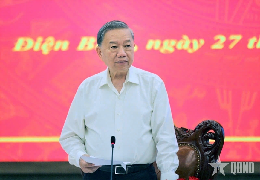 Tổng Bí thư Tô Lâm: Điện Biên cần phát huy "tinh thần Điện Biên Phủ"