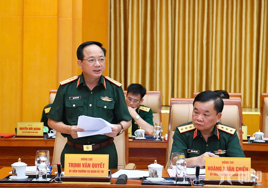 Tổng Bí thư Tô Lâm, Bí thư Quân ủy Trung ương chủ trì Hội nghị Thường vụ Quân ủy Trung ương