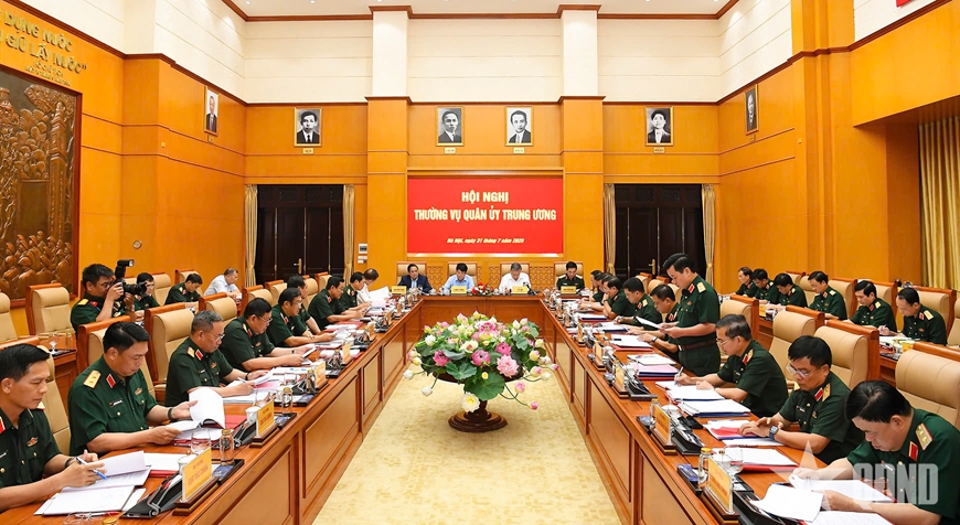 Tổng Bí thư Tô Lâm, Bí thư Quân ủy Trung ương chủ trì Hội nghị Thường vụ Quân ủy Trung ương