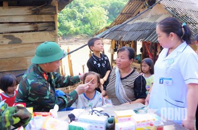 Gallery - Ngày nghỉ của người lính nơi rốn lũ Nghệ An