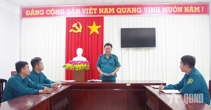 Phó chỉ huy trưởng và trợ lý ban CHQS cấp xã là công chức: Nguồn quan tâm, động viên thiết thực