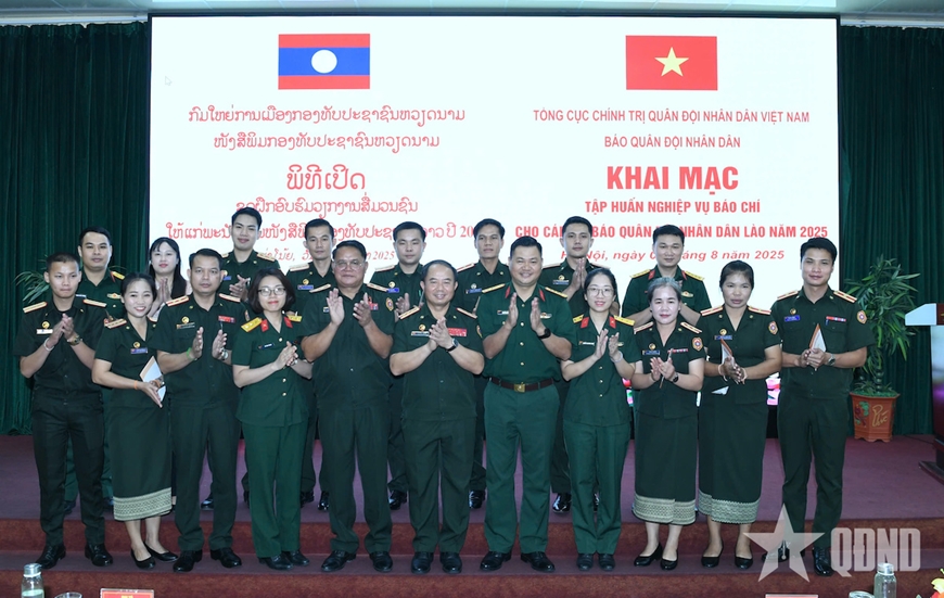 Khai mạc lớp tập huấn nghiệp vụ báo chí cho Báo Quân đội nhân dân Lào