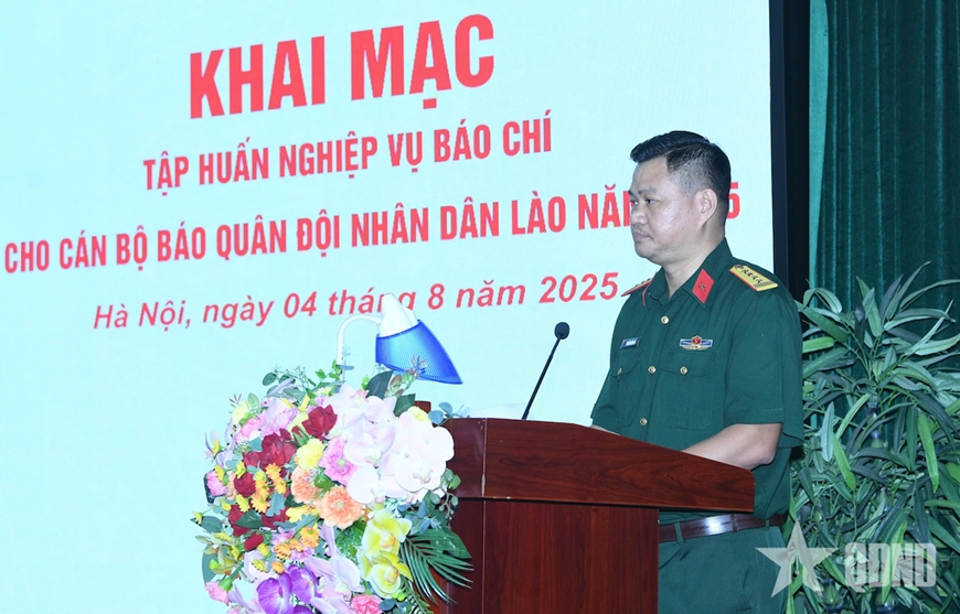 Khai mạc lớp tập huấn nghiệp vụ báo chí cho Báo Quân đội nhân dân Lào