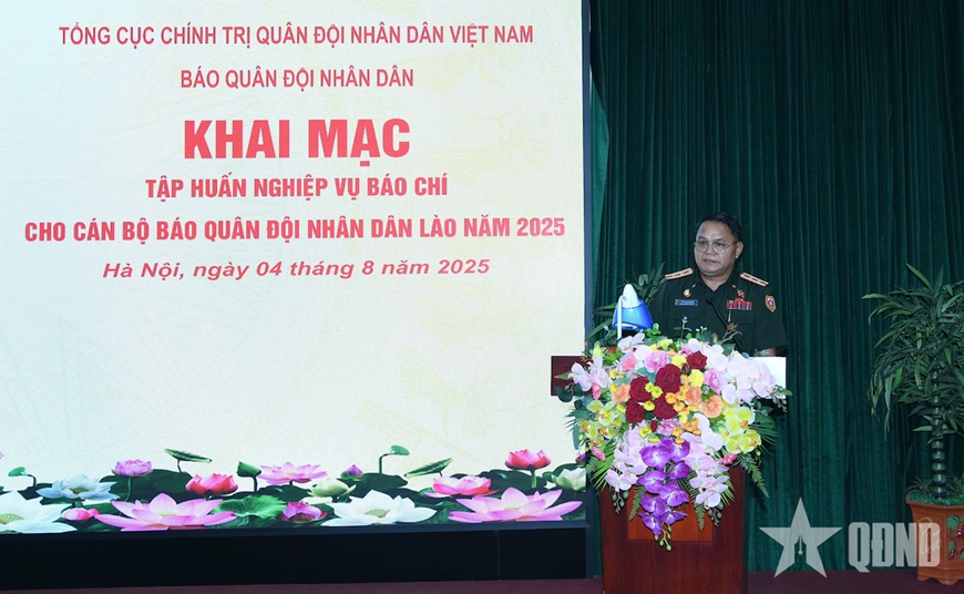 Khai mạc lớp tập huấn nghiệp vụ báo chí cho Báo Quân đội nhân dân Lào